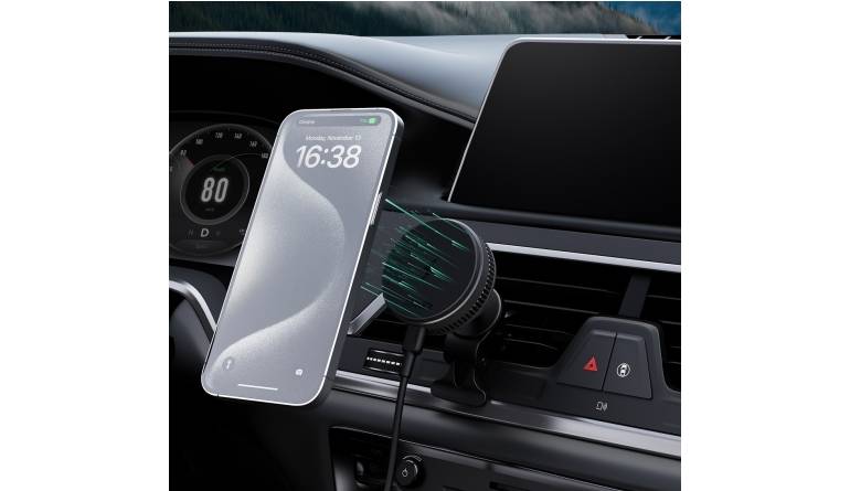Marke: Magnetische Auto-Halterung mit Qi-Ladefunktion für iPhones, Bild 1 Produktvorstellung Magnetische Auto-Halterung mit Qi-Ladefunktion für iPhones - News, Bild 1