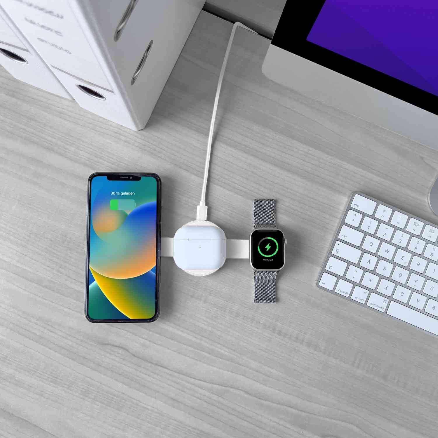 mobile Devices 3in1-Ladegerät für iPhone, AirPods und Apple Watch mit MagSafe-Technologie - News, Bild 1