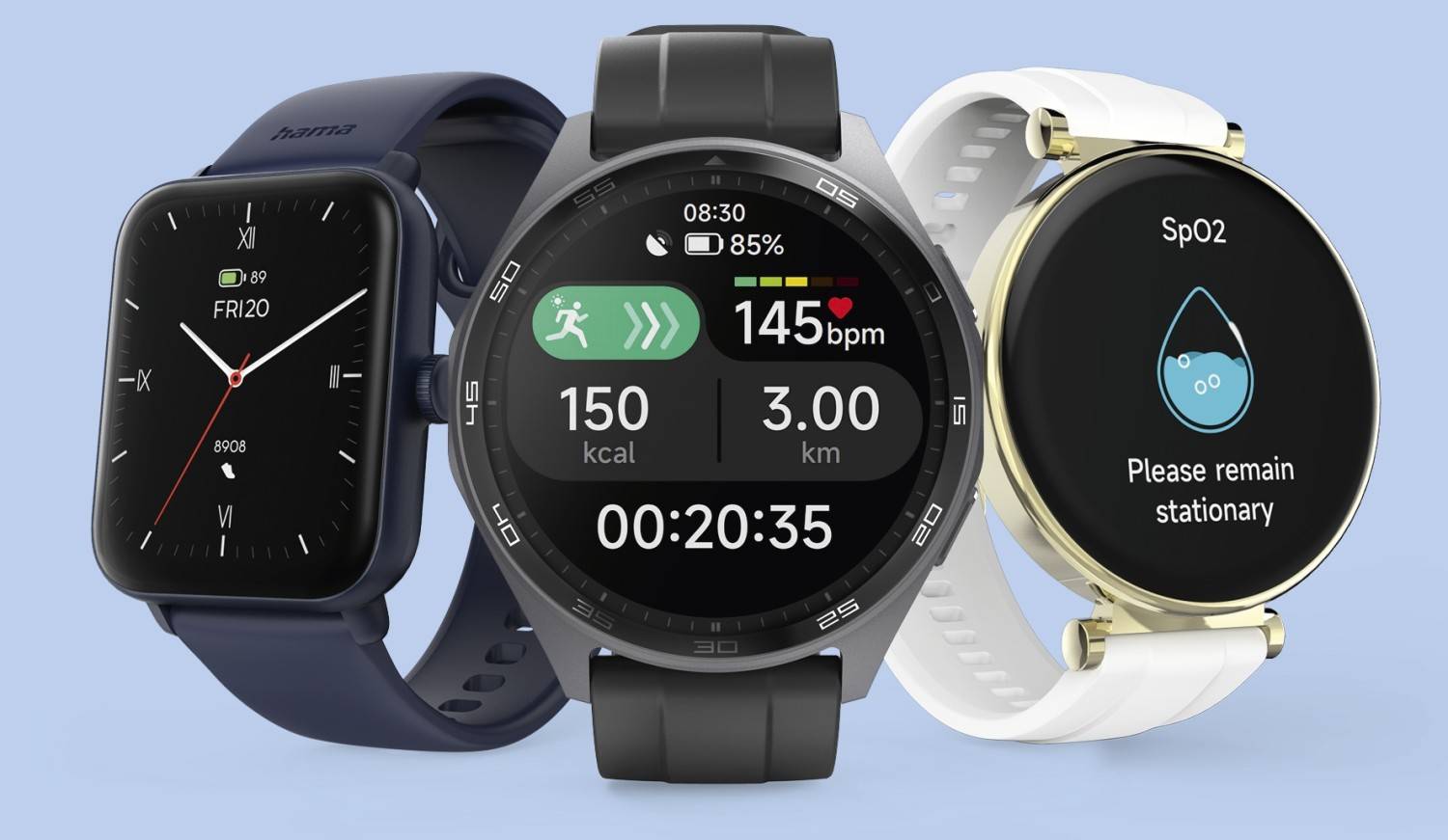 mobile Devices Drei neue Smartwatches von Hama - Modelle mit integriertem GPS - News, Bild 1