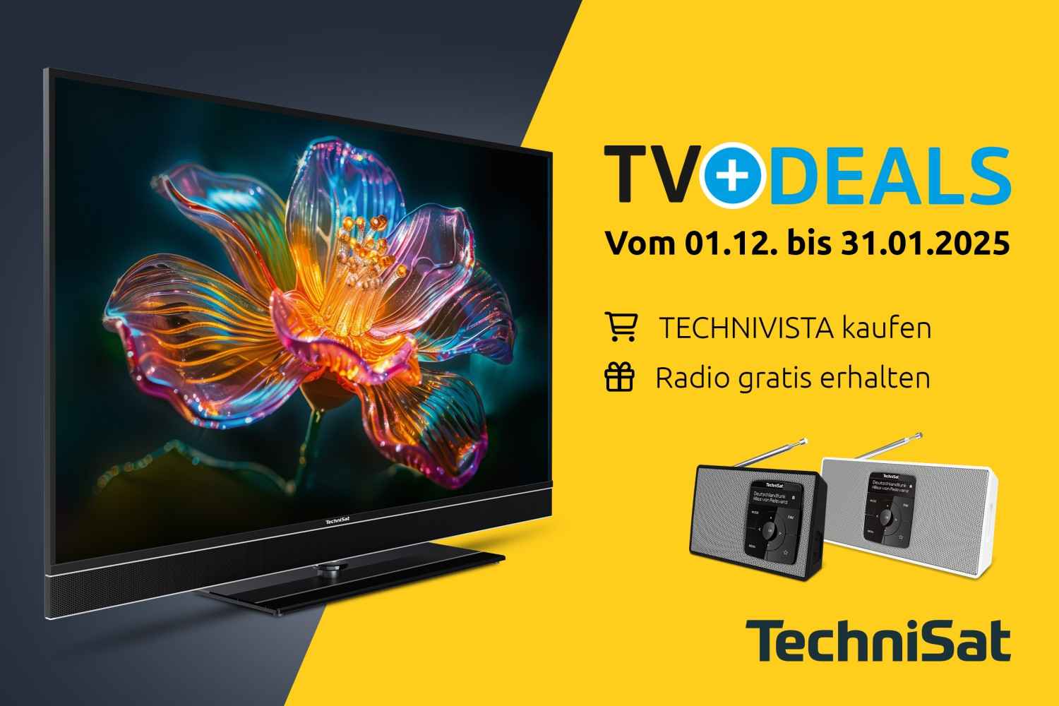 TV Bis zum 31. Januar: Technisat legt bei TV-Kauf Digitalradio ohne Aufpreis dazu - News, Bild 1