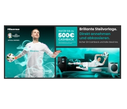 TV Bis zu 500 Euro Rabatt noch bis 14. Juli: Hisense mit Cashback-Aktion für Flat-TVs  - News, Bild 1