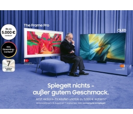 Marke: Samsung Bis zu 9.000 Euro Cashback: Neue Samsung-Aktion für Fernseher und Soundbars, Bild 1 TV Bis zu 9.000 Euro Cashback: Neue Samsung-Aktion für Fernseher und Soundbars - News, Bild 1