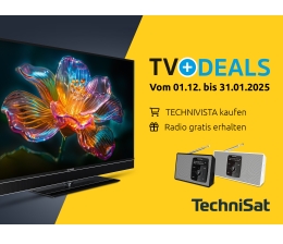 TV Bis zum 31. Januar: Technisat legt bei TV-Kauf Digitalradio ohne Aufpreis dazu - News, Bild 1