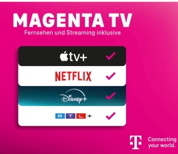 Heimkino MagentaTV MegaStream der Telekom jetzt inklusive Apple TV+ - News, Bild 1