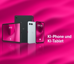 Marke: Telekom KI-Phone und KI-Tablet: Telekom mit zwei neuen Mobilgeräten, Bild 1 Produktvorstellung KI-Phone und KI-Tablet: Telekom mit zwei neuen Mobilgeräten - News, Bild 1