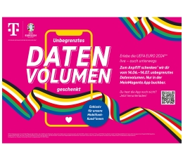 Service Zur Fußball-Europameisterschaft: Telekom schenkt Mobilfunkkunden unbegrenztes Datenvolumen - News, Bild 1
