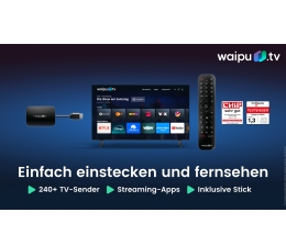 Marke: Waipu.tv mit neuem Starter-Paket und Streaming-Stick, Bild 1 TV Waipu.tv mit neuem Starter-Paket und Streaming-Stick - News, Bild 1