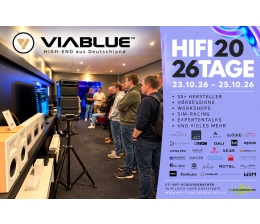 High-End Pressemitteilung: VIABLUE bei den SCHLUDERBACHER HIFI TAGEN 2026 - News