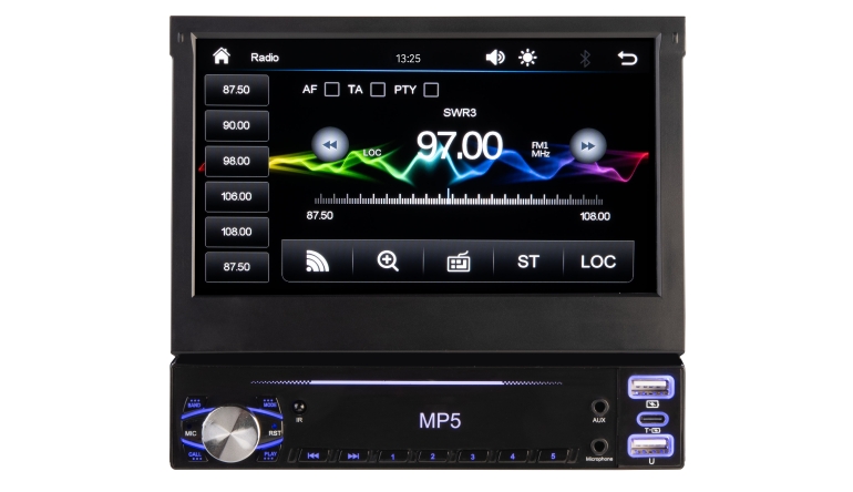 Car-Media 1-DIN-Autoradio Creasono CAS-200.acp mit 7-Zoll-Touchscreen - Apple CarPlay und Android Auto - News, Bild 1