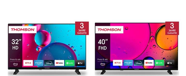 TV 32 und 40 Zoll: Neue Thomson-Fernseher mit Fire TV - AirPlay, Alexa und HDR10 - News, Bild 1