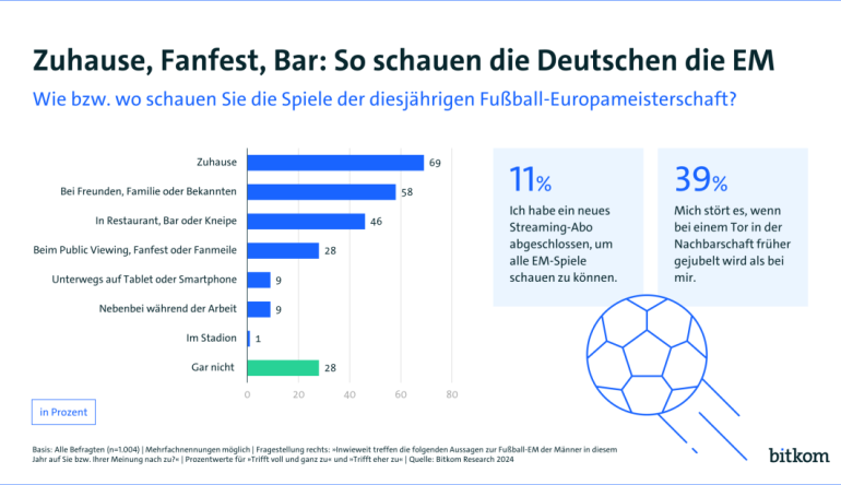 TV Nur für die Fußball-EM: 11 Prozent nutzen neues Streaming-Abo - News, Bild 1