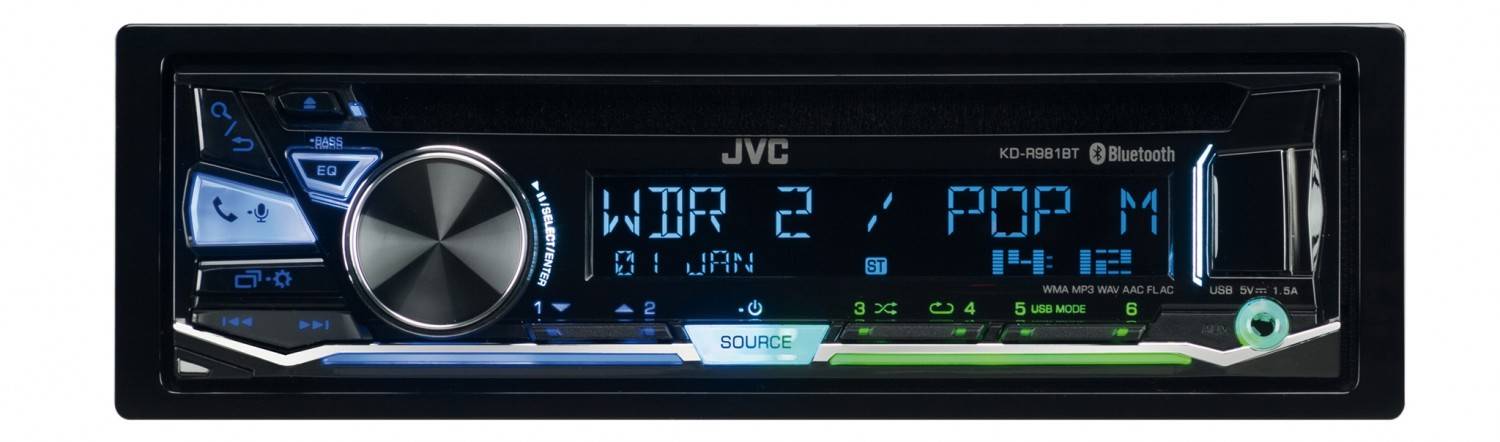 JVC KD-DB622BT Autoradio Bluetooth Digitalradio DAB+ USB CD MP3 FLAC