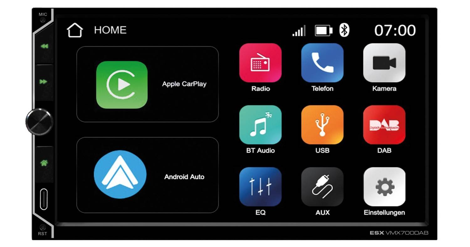 Autoradio 2 DIN, Moniceiver, Naviceiver, Bluetooth ESX VMX700DAB im Test, Bild 2