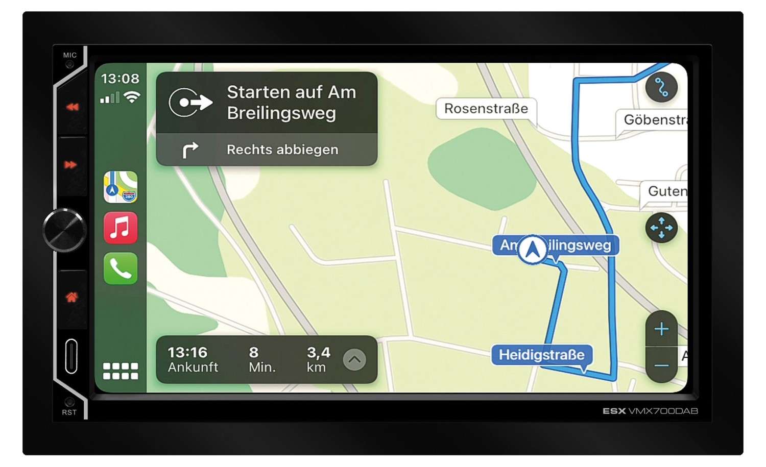 Autoradio 2 DIN, Moniceiver, Naviceiver, Bluetooth ESX VMX700DAB im Test, Bild 4