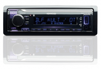 KENWOOD KMM-D505DAB Autoradio, ohne CD-Laufwerk, DAB+, Bluetooth, Spotify  Control, Einbautiefe 100 mm, Permanentspeicher